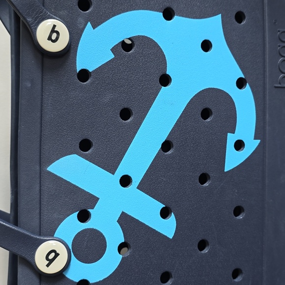 Baby (Medium) Bogg Bag Navy With Anchor - Picture 2 of 12